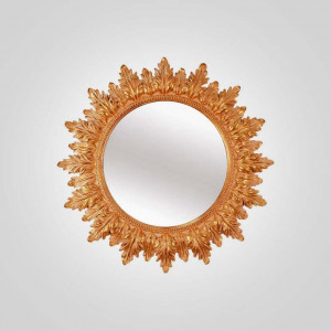 Зеркало солнце в золотой раме “PORTAL”