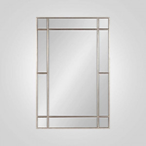 Дизайнерское зеркало в серебряной раме "EN TARE", 76х51 см