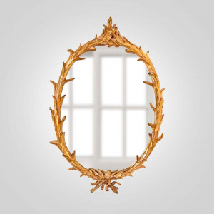 Овальное зеркало в золотой раме “UENDELIGHED”