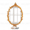Дизайнерское зеркало в золотой раме “UENDELIGHED”