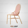 Дизайнерский стул из бука NARY цвет розовый