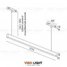 Линейный светодиодный светильник SARVAR 1010 BK