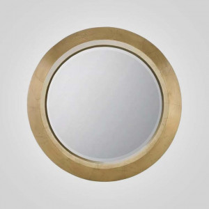 Круглое зеркало в золотой раме “LOYALITET”