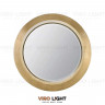 Круглое дизайнерское зеркало в золотой раме “LOYALITET”