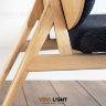Дизайнерское кресло из массива дерева PILL качество сборки