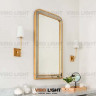 Зеркало в золотой раме “Farve” в ванной комнате