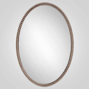 Овальное зеркало в серебряной раме “ELIZABETH”