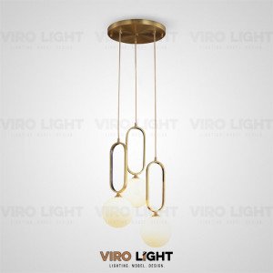Подвесная люстра VITAL TRIO в золотом корпусе