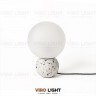 Дизайнерская настольная лампа EIGHT белый плафон