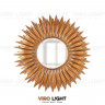 Дизайнерское зеркало солнце в золотой раме “CHIT”