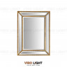 Зеркало в золотой раме “Zander”  в стиле лофт
