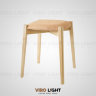 Дизайнерский стул с мягким сиденьем BALLET из массива дерева