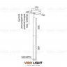 Подвесной светодиодный светильник ALTUN 300 WH с 1 плафоном