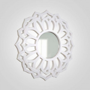 Зеркало в виде солнца “VORTEX”, цвет белый