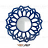 Синее дизайнерское зеркало “VORTEX” в виде солнца