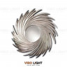 Дизайнерское зеркало “BOBLEBAD” цвет серебро, диаметр 98 см