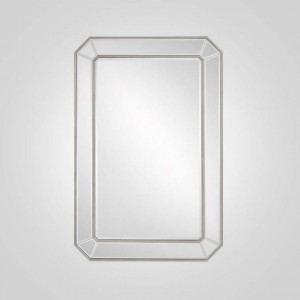 Зеркало прямоугольное “SKOV”, рама серебро, 71,5х41,5 см