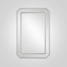 Зеркало прямоугольное “SKOV”, рама серебро, 71,5х41,5 см