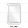 Дизайнерское зеркало в серебряной раме “SKOV” багет МДФ