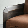 Двухместный кожаный диван BULHAUS бежевого цвета