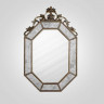 Зеркало “LADERE”, дизайнерская рама, цвет серебро, 144х90 см