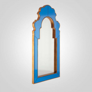 Синее арочное зеркало “BASAL”