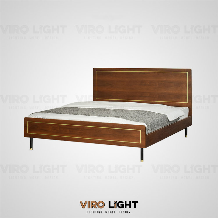 Двуспальная деревянная кровать TURIN A