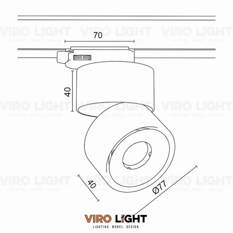 Трековый светильник VL-31918 WH