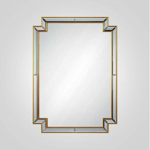 Дизайнерское зеркало в золотой раме “GNIST” 