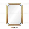 Зеркало в золотой раме “GNIST” в дизайнерском стиле