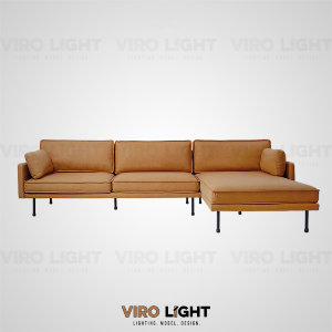 Дизайнерский угловой диван из велюра BISCUIT
