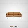 Дизайнерский угловой диван из велюра BISCUIT цвет бежевый