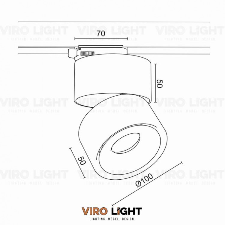 Трековый светильник VL-31920 WH
