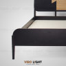 Дизайнерская двуспальная кровать SWALLOW D цвет черный
