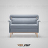 Дизайнерский диван SID цвет серый