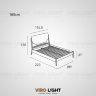 Двуспальная дизайнерская кровать GUIMI характеристики модели