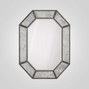 Серебряное дизайнерское зеркало “NOKTURNE”