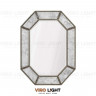 Серебряное дизайнерское зеркало “NOKTURNE” для ванных комнат