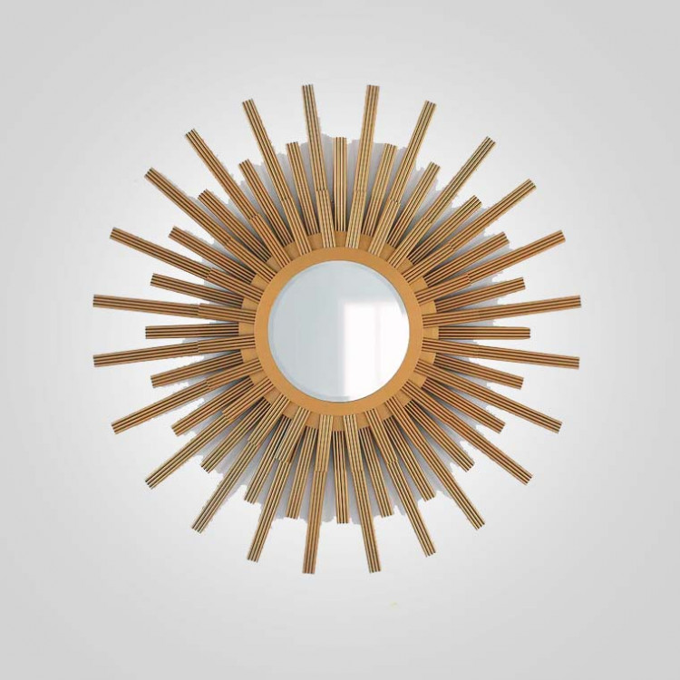 Дизайнерское зеркало в золотой раме “SOLOPGANG”
