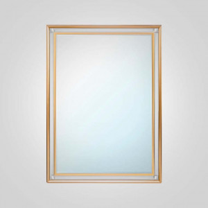 Прямоугольное зеркало “BLA HIMMEL”, рама цвет золото, 104х74 см