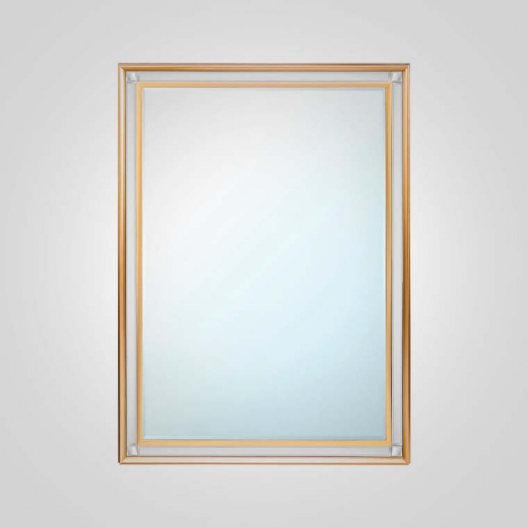 Прямоугольное зеркало “BLA HIMMEL”, рама цвет золото, 104х74 см