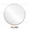 Дизайнерское зеркало в серебряной раме “SKAERM” в ванную комнату