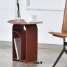 Дизайнерский приставной столик ARCSIDE цвет красный