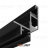 Черный алюминиевый профиль YARK BK для светодиодной ленты